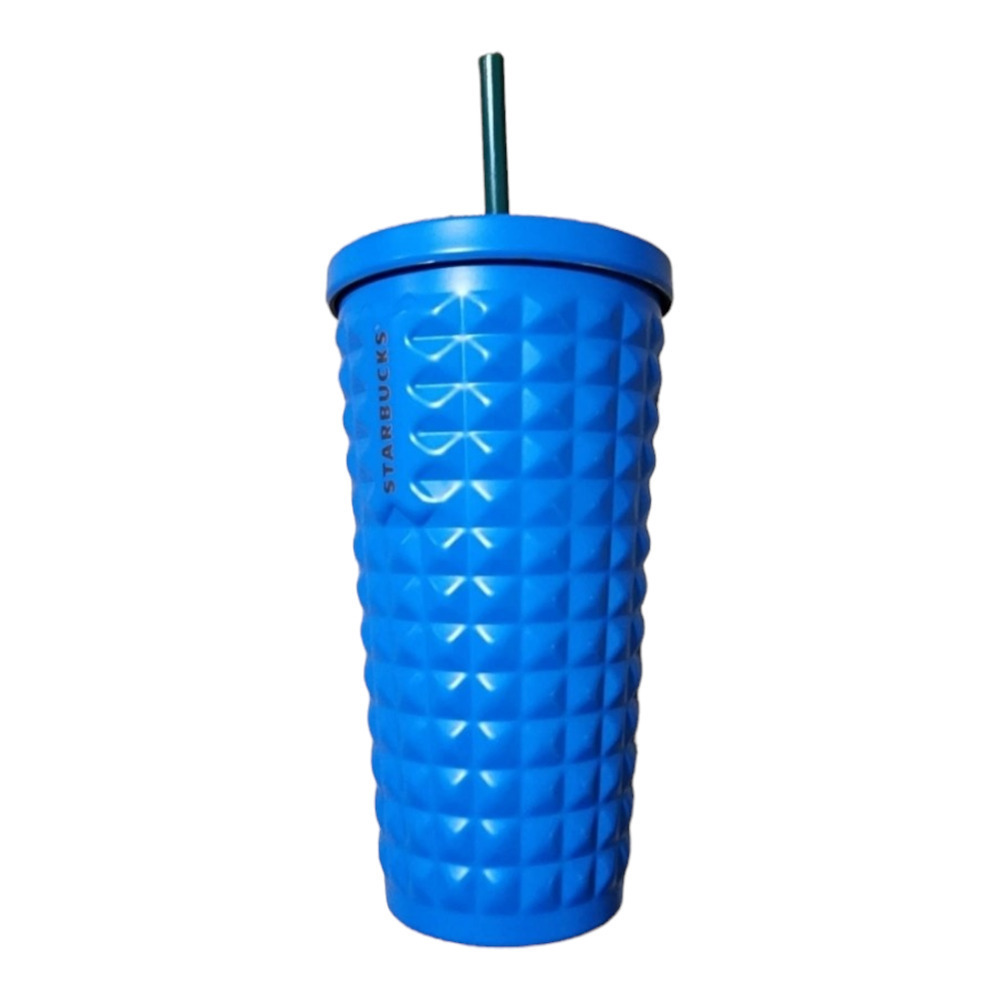 Starbucks- Reserve Waffle Metal Tumbler blue